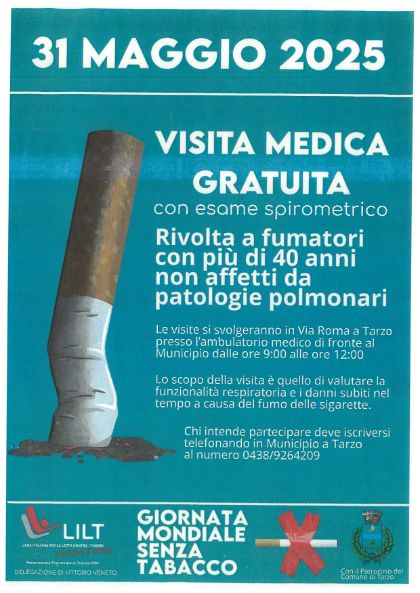 Visita medica gratuita rivolta ai fumatori Visita medica gratuita rivolta ai fumatori