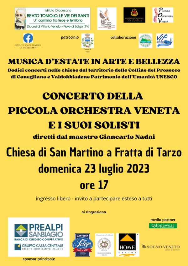 Locandina concerto IBT 23 luglio 2023